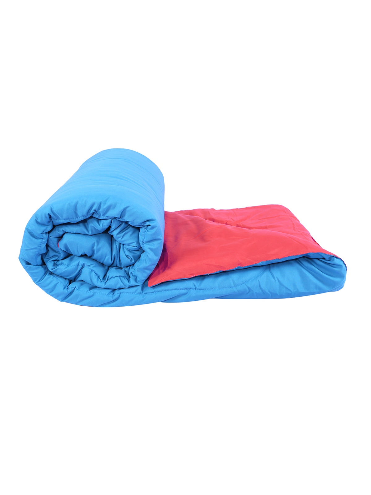 Solid 200 GSM Reversible AC Comforter for Double Bed - Blue & Pink