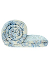 Blue & White Floral Patterned 150 Gsm Reversible Ac Comforter