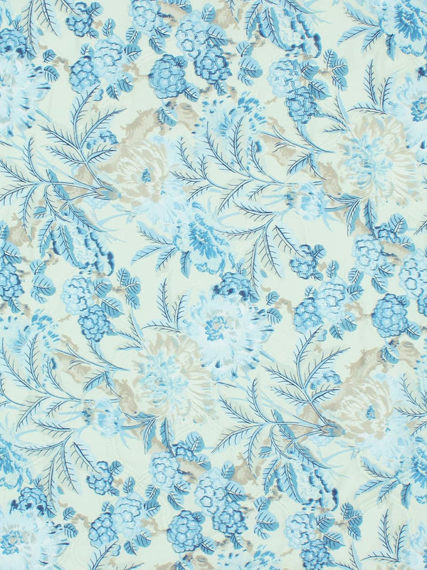 Blue & White Floral Patterned 150 Gsm Reversible Ac Comforter