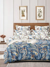 Blue Paisley Patterned 150 Gsm Reversible Ac Comforter