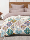 Multicolor Ethnic Motifs Patterned 150 Gsm Reversible Ac Comforter