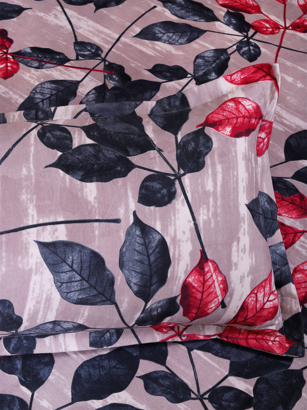 Multicolor Floral PATTERNED 144 TC QUEEN BEDSHEET WITH 2 PILLOW COVERS