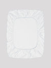 White Solid PATTERNED 150 TC QUEEN BEDSHEET WITH 2 PILLOW COVERS