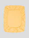 Yellow Solid PATTERNED 150 TC QUEEN BEDSHEET WITH 2 PILLOW COVERS