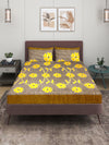 144 TC Yellow Bedsheet with 2 Pillow Covers