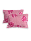 144 TC Pink Bedsheet with 2 Pillow Covers