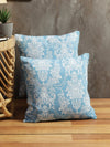 Blue & White Set of 5 Ethnic Motifs Patterned Polycotton Square Cushion Covers