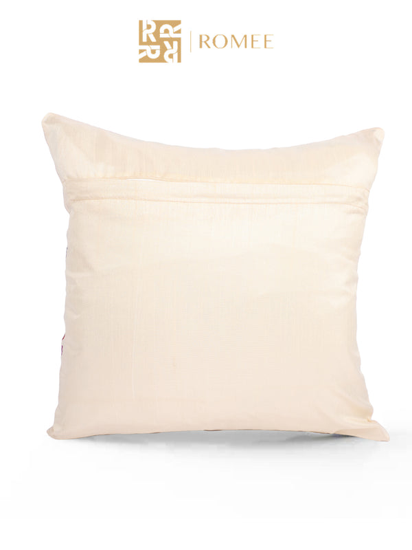 Floral 5 Piece Polyester Cushion Cover - 16"x16", Multicolour