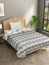 Yellow & Grey Cotton Double Bed Dohar