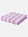 Set of 3 Lavender & White Solid Microfiber Towels