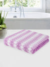 Set of 3 Lavender & White Solid Microfiber Towels