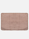 Set of 3 Brown & White Solid Microfiber Towels
