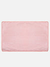 Set of 3 Pink & White Solid Microfiber Towels