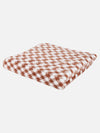 Set of 3 Brown & White Solid Microfiber Towels