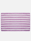 Set of 3 Lavender & White Solid Microfiber Towels