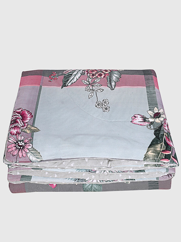 Multicolor Floral Patterned 200 GSM Reversible AC Comforter