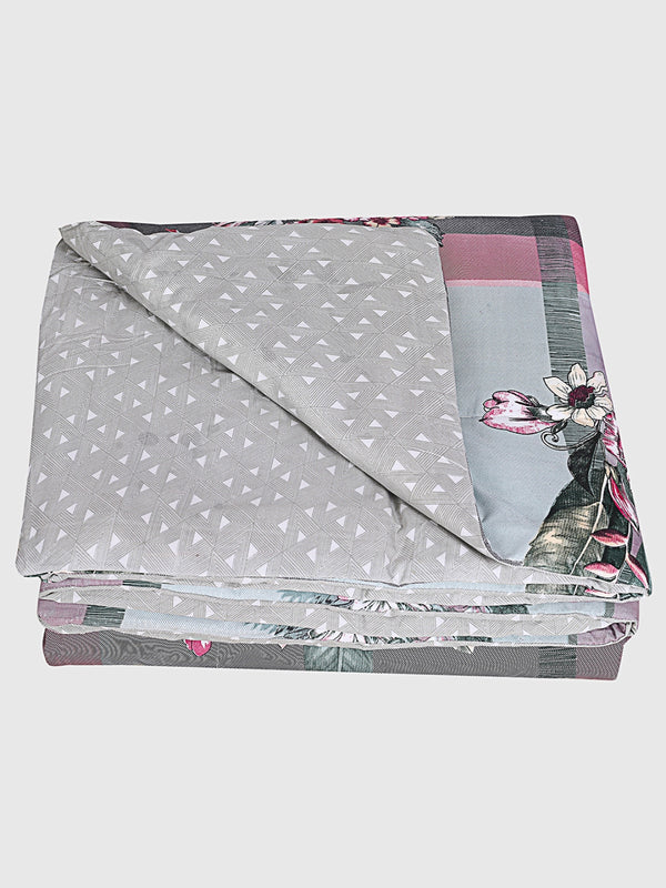 Multicolor Floral Patterned 200 GSM Reversible AC Comforter