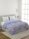 Blue Floral Patterned 200 GSM Reversible AC Comforter