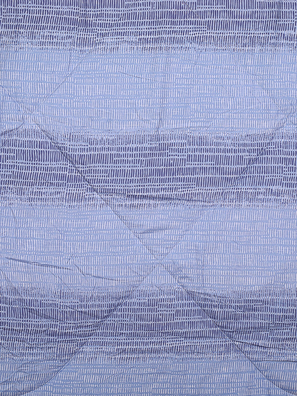 Blue Floral Patterned 200 GSM Reversible AC Comforter
