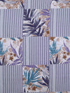 Blue Floral Patterned 200 GSM Reversible AC Comforter