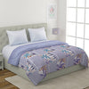 Blue Floral Patterned 200 GSM Reversible AC Comforter
