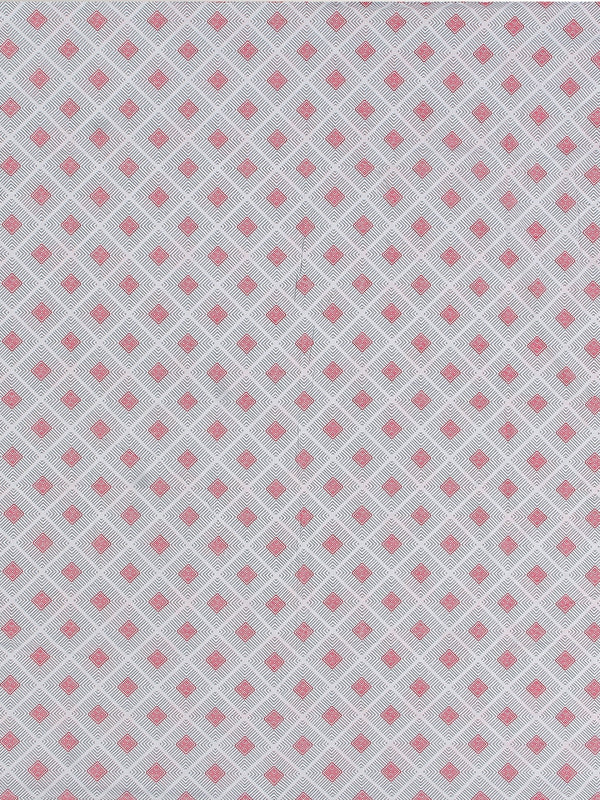 Grey & Red Cotton Single Bed Dohar