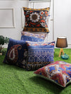 Blue & White Set of 5 Cushion Covers