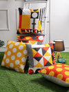 Yellow & Orange Set of 5 Cushion Covers