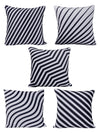 White & Black Set of 5 Cushion Covers