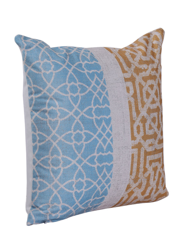 Blue & Beige Set of 5 Cushion Covers
