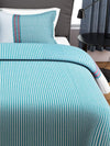 Turquoise Blue Double Bed Cover with 2 Pillow Covers
