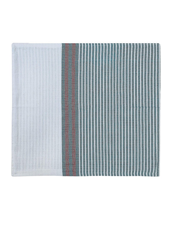 Turquoise Blue Double Bed Cover with 2 Pillow Covers