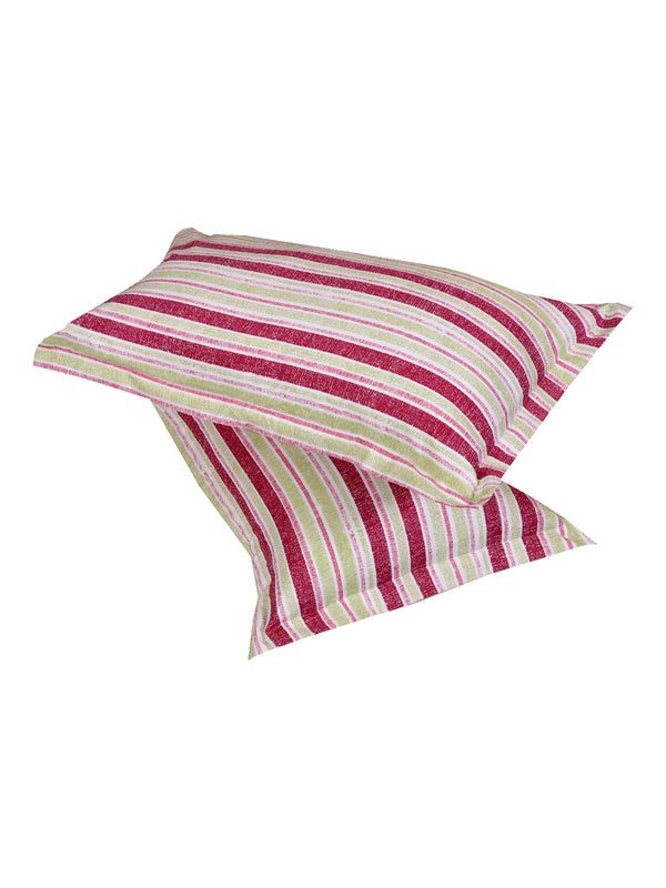 White & Green Floral PATTERNED 144 TC QUEEN BEDSHEET WITH 2 PILLOW COVERS