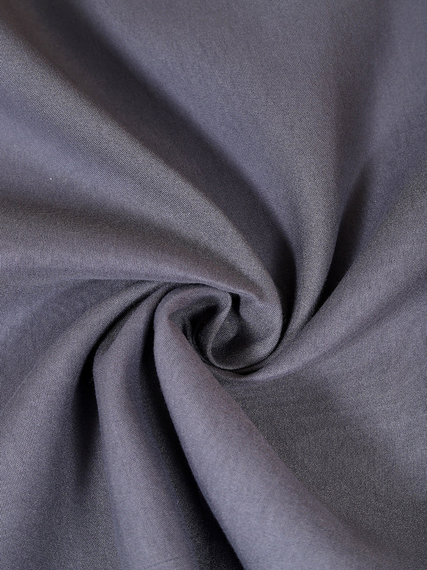 ROMEE Grey Solid 150 TC King Bedsheet with 2 Pillow Covers