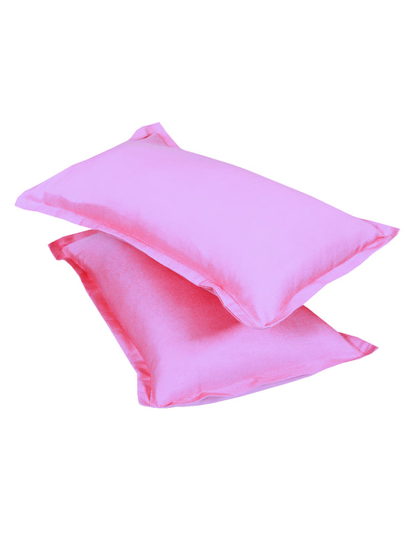 ROMEE Lavender Solid 150 TC King Bedsheet with 2 Pillow Covers