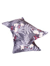 ROMEE Grey Leafy 186 TC King Bedsheet with 2 Pillow Covers
