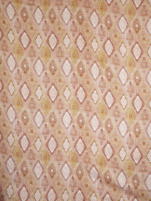 210 TC Beige & Gold Bedsheet with 2 Pillow Covers