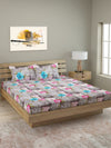 250 TC Multicolour Bedsheet with 2 Pillow Covers