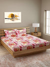 250 TC Multicolour Bedsheet with 2 Pillow Covers