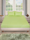 250 TC Green Bedsheet with 2 Pillow Covers