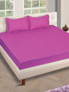 250 TC Violet Bedsheet with 2 Pillow Covers
