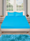 Sky Blue 250 TC Bedsheet with 2 Pillow Covers