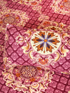 144 TC Maroon & Yellow Double Bedsheet with 2 Pillow Covers