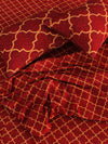 144 TC Maroon Double Bedsheet with 2 Pillow Covers