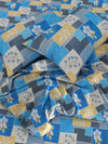 144 TC Turquoise Blue Double Bedsheet with 2 Pillow Covers