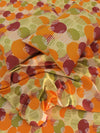 144 TC Green & Orange Double Bedsheet with 2 Pillow Covers