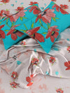 144 TC Beige & Maroon Double Bedsheet with 2 Pillow Covers