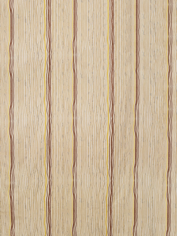 Beige Geometric Patterned 160 TC King Bedsheet with 2 Pillow Covers