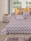 Multicolor Bedding Set 1 Bedsheet with 2 Pillow Covers , 1 Quilt/Blanket