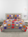Multicolor Bedding Set 1 Bedsheet with 2 Pillow Covers , 1 Quilt/Blanket